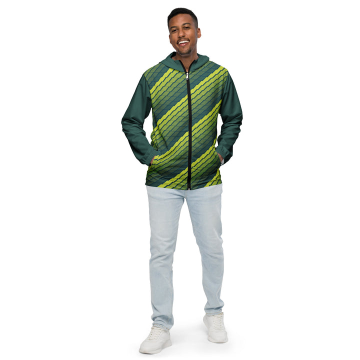 Men’s Windbreaker - Green-Yellow Rise