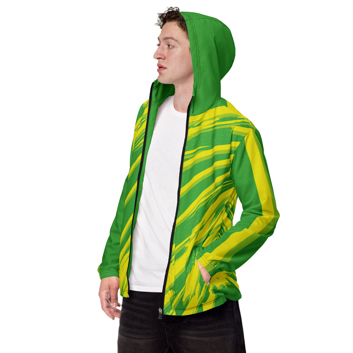 Men’s Windbreaker - Green-Yellow Explosion