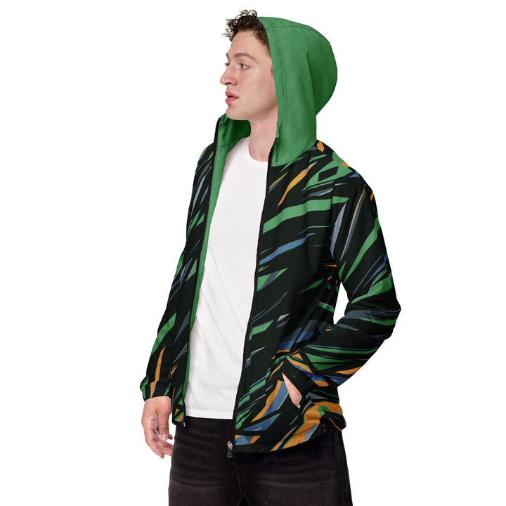 Men’s Windbreaker - Black-Green Jungle