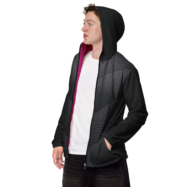 Men’s Windbreaker - Black-Grey Arrow