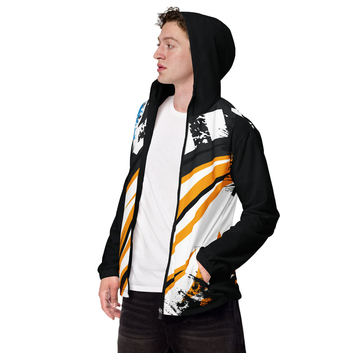 Men’s Windbreaker - White-Yellow Wing