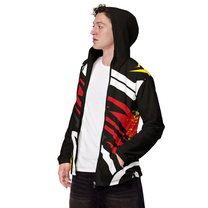 Men’s Windbreaker - Black-Red Street