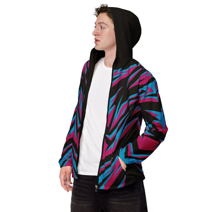 Men’s Windbreaker - Black-Pink Transform