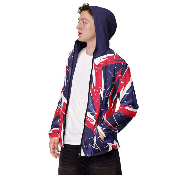 Men’s Windbreaker - Purple-Red Sparks