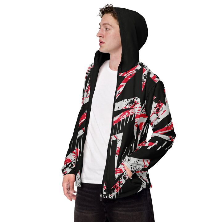 Men’s Windbreaker - Black-White Trace