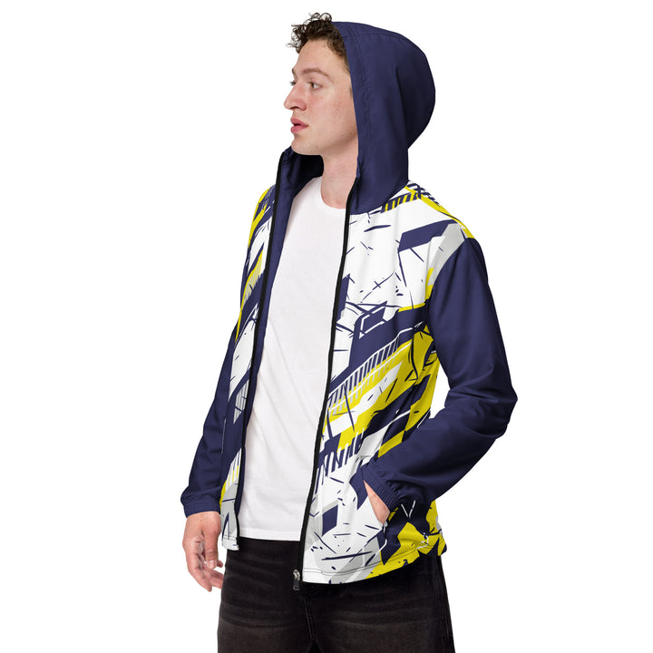 Men’s Windbreaker - White-Purple Track