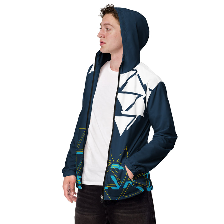 Men’s Windbreaker - Blue-White Agent