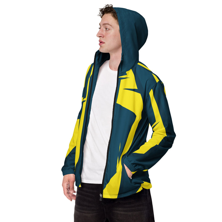 Men’s Windbreaker - Blue-Yellow Room