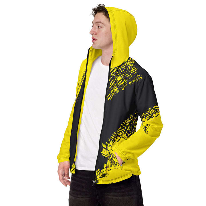 Men’s Windbreaker - Black-Yellow Race