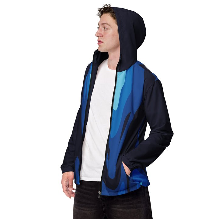 Men’s Windbreaker - Blue Paint