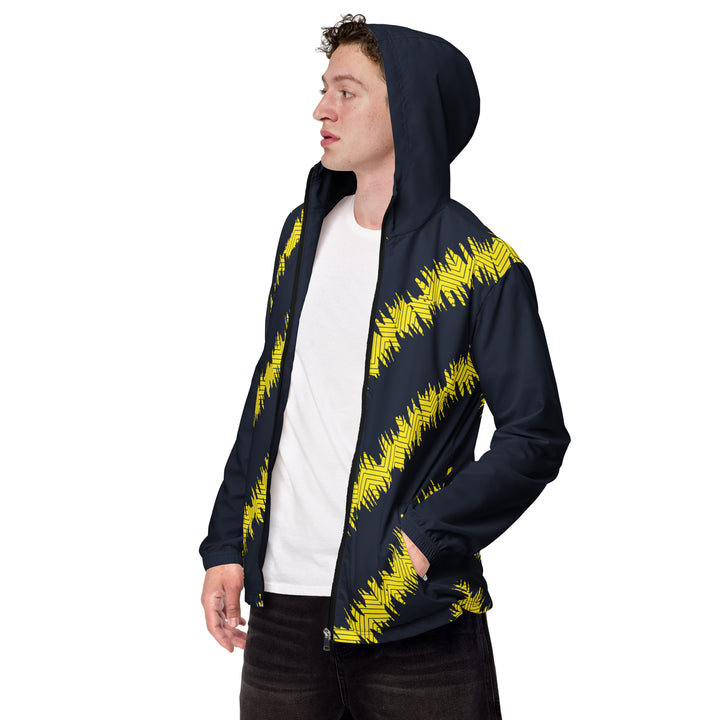 Men’s Windbreaker - Black-Yellow City