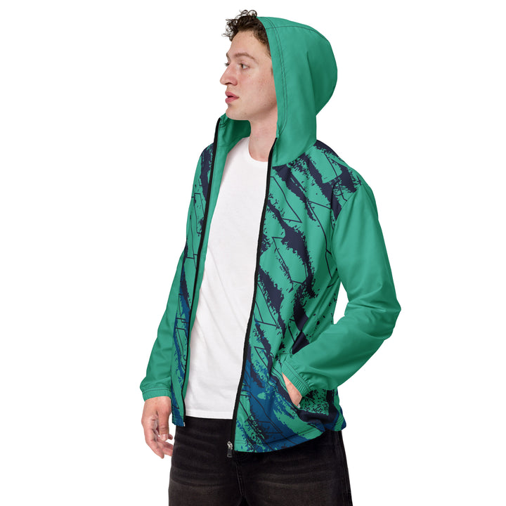 Men’s Windbreaker - Blue-Green Disk