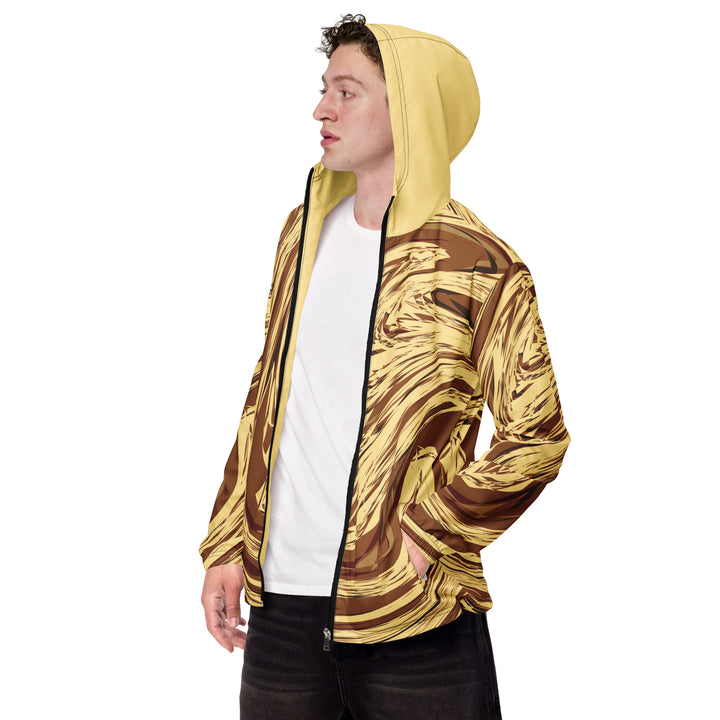 Men’s Windbreaker - Beige-Brown Blend