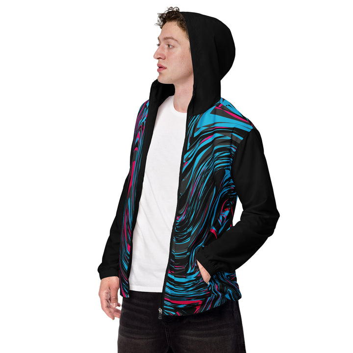 Men’s Windbreaker - Blue-Pink Blend