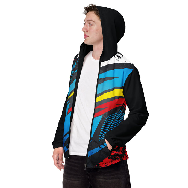 Men’s Windbreaker - Black-Blue Rapid