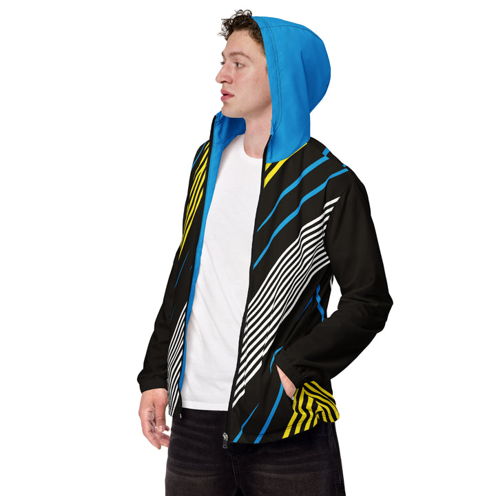 Men’s Windbreaker - Black-White Fast