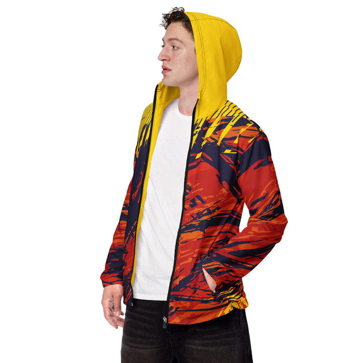 Men’s Windbreaker - Orange-Purple Soul