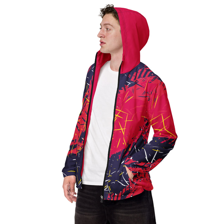 Men’s Windbreaker - Purple-Pink Blaze