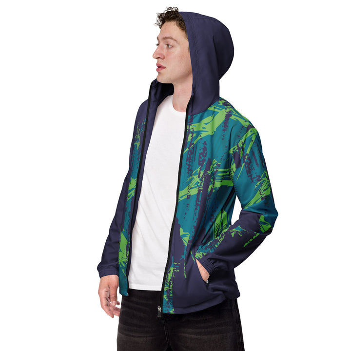 Men’s Windbreaker - Purple-Green Pass