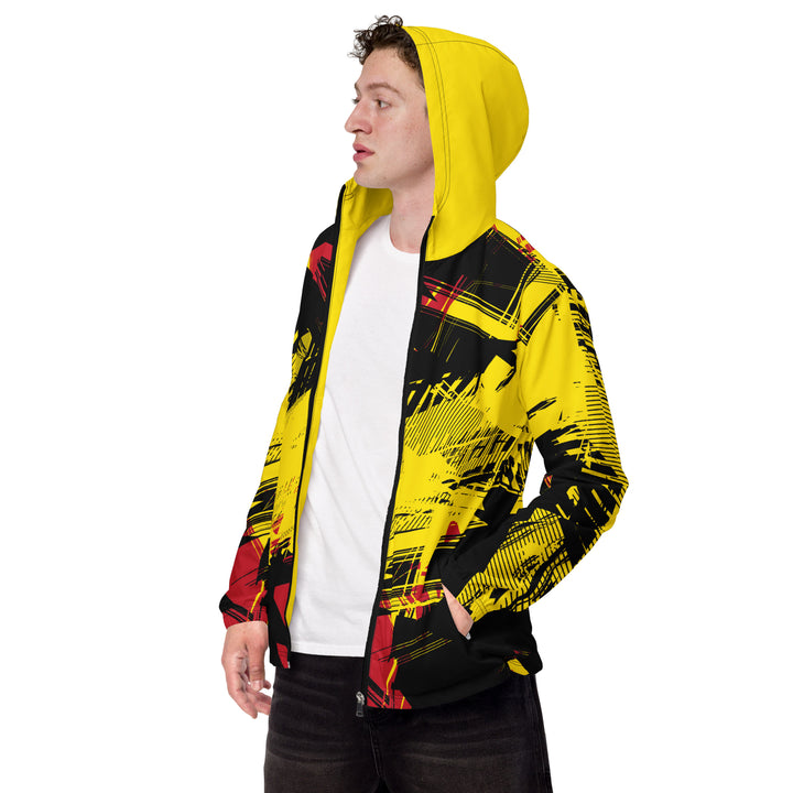 Men’s Windbreaker - Black-Yellow Rank