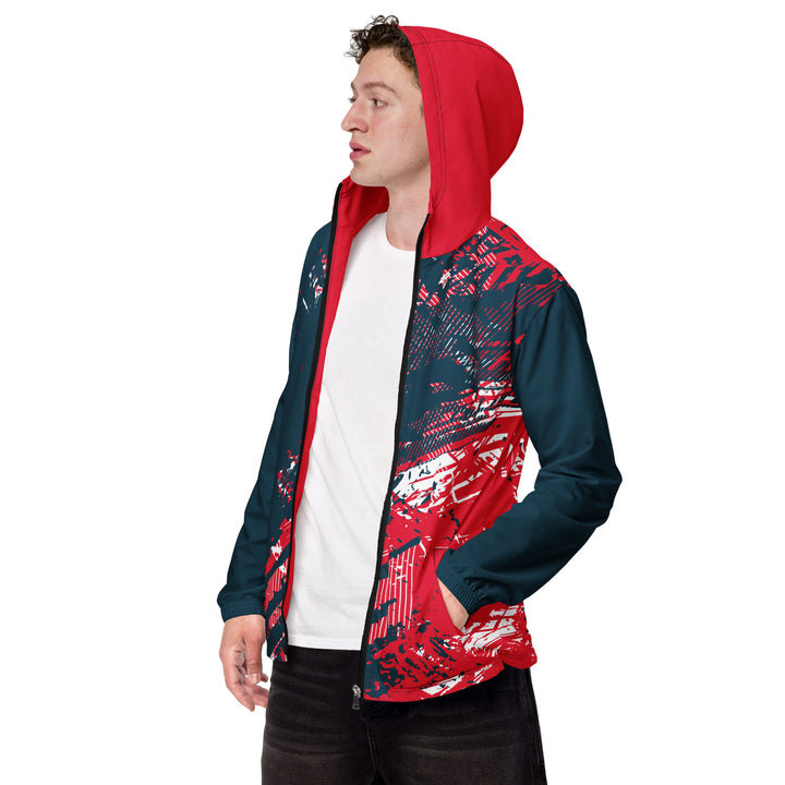 Men’s Windbreaker - Blue-Red Duel