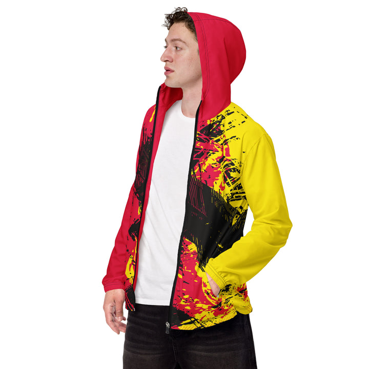 Men’s Windbreaker - Red-Yellow Clutch