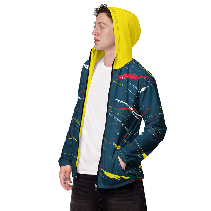 Men’s Windbreaker - Blue-Yellow Hit