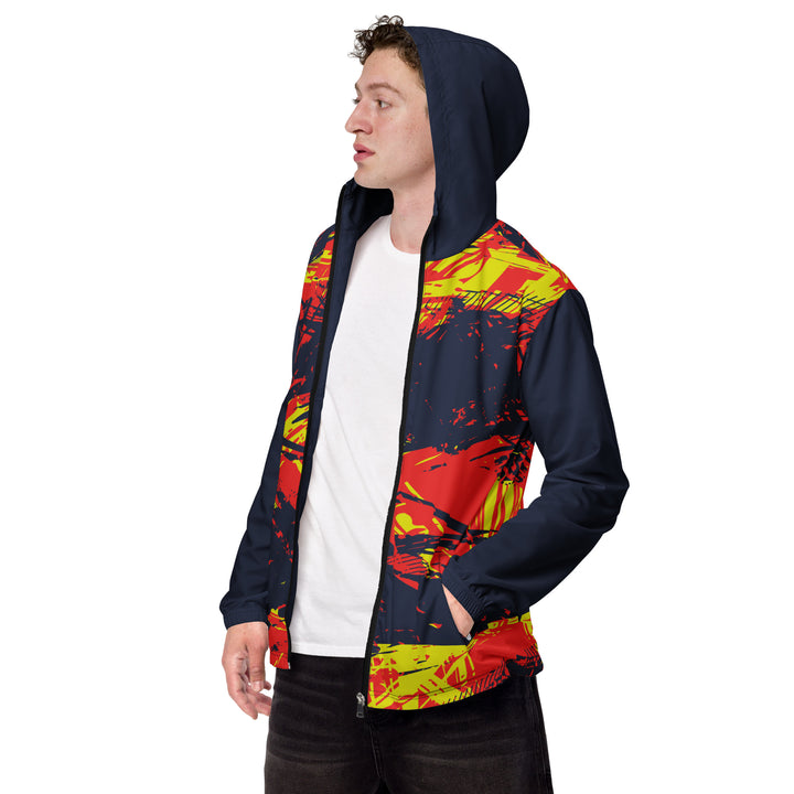 Men’s Windbreaker - Blue-Red Spear