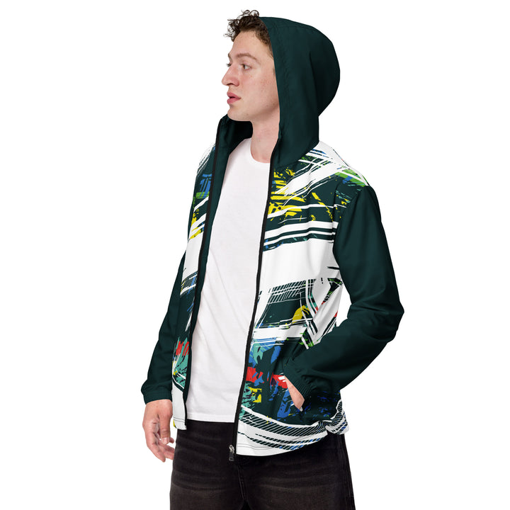 Men’s Windbreaker - Green-White Whip