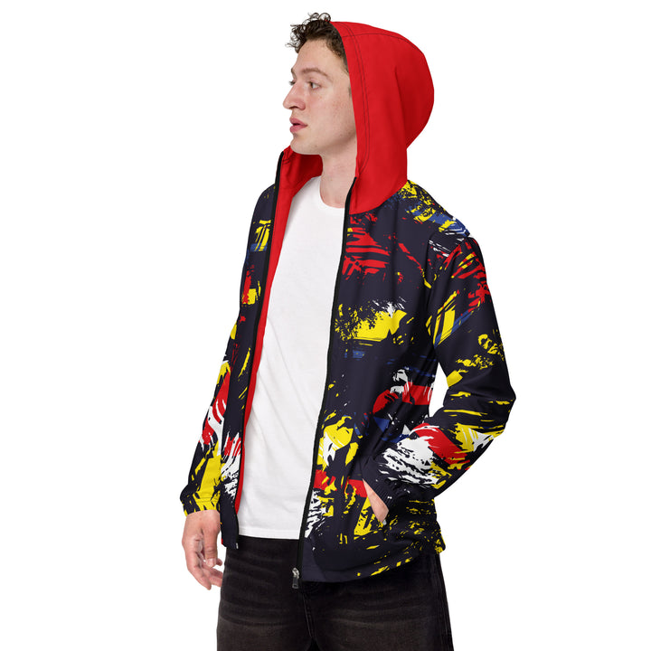 Men’s Windbreaker - Blue-Red Reduce