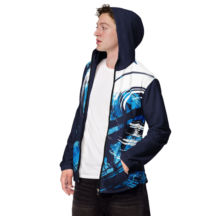 Men’s Windbreaker - Blue-White Start