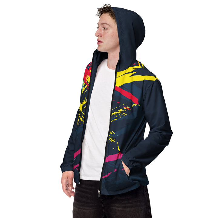 Men’s Windbreaker - Blue-Pink Remain