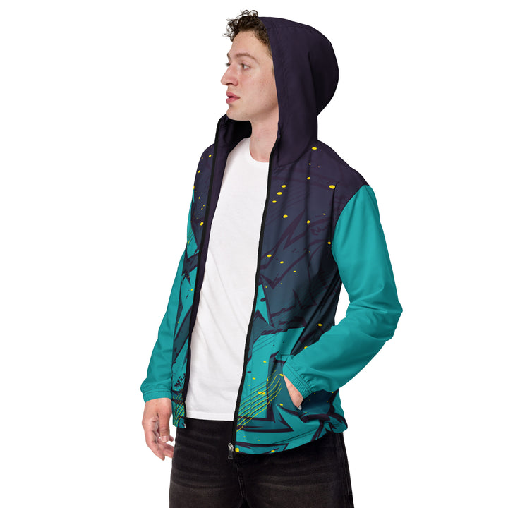 Men’s Windbreaker - Blue-Turquoise Player