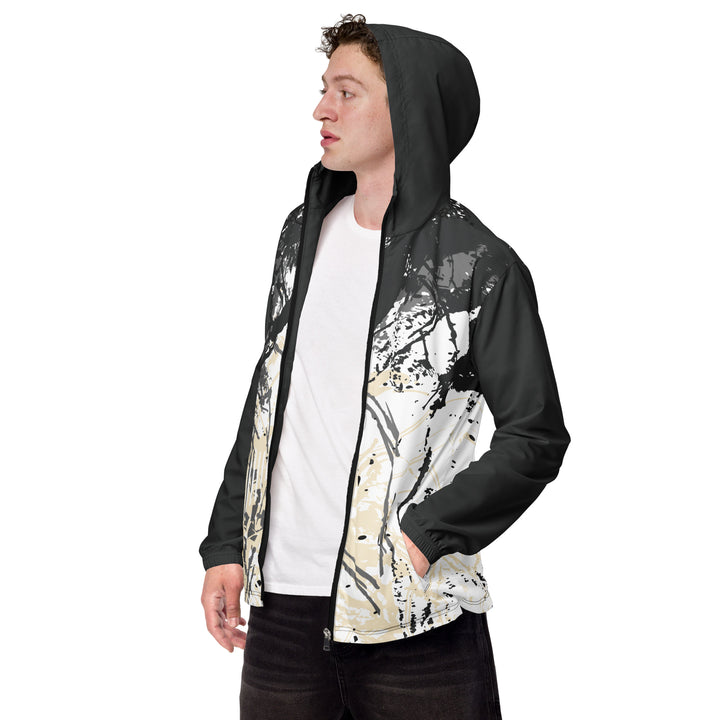 Men’s Windbreaker - White-Grey Grip