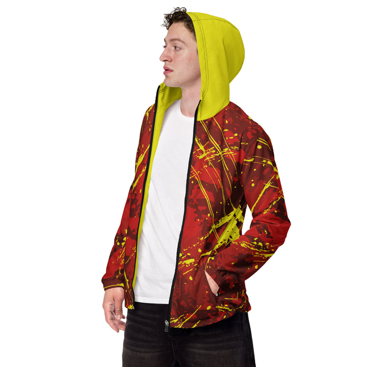 Men’s Windbreaker - Red-Yellow Phoenix