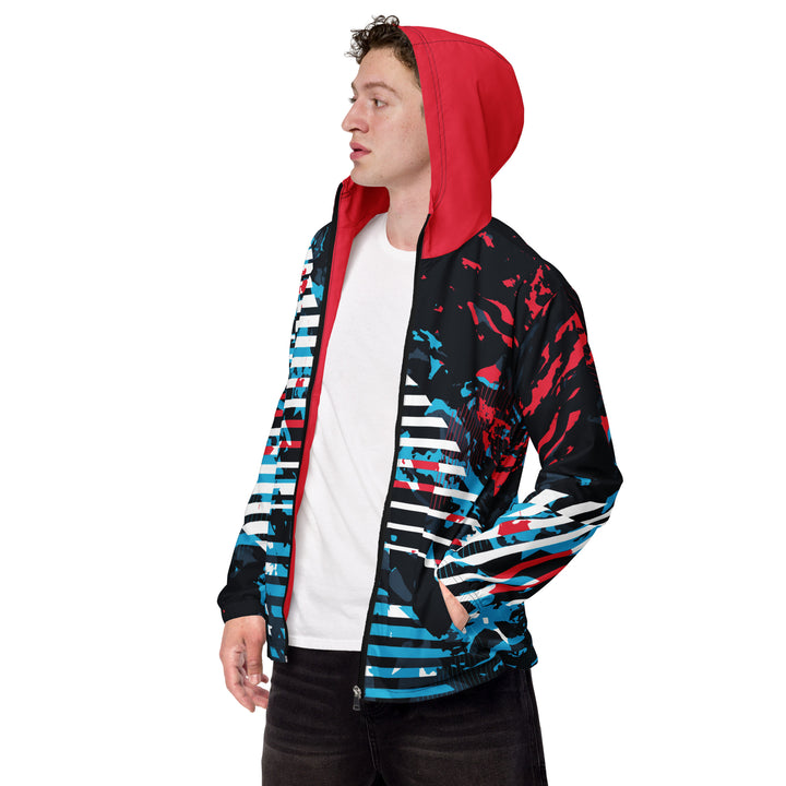 Men’s Windbreaker - Blue-Red Rule