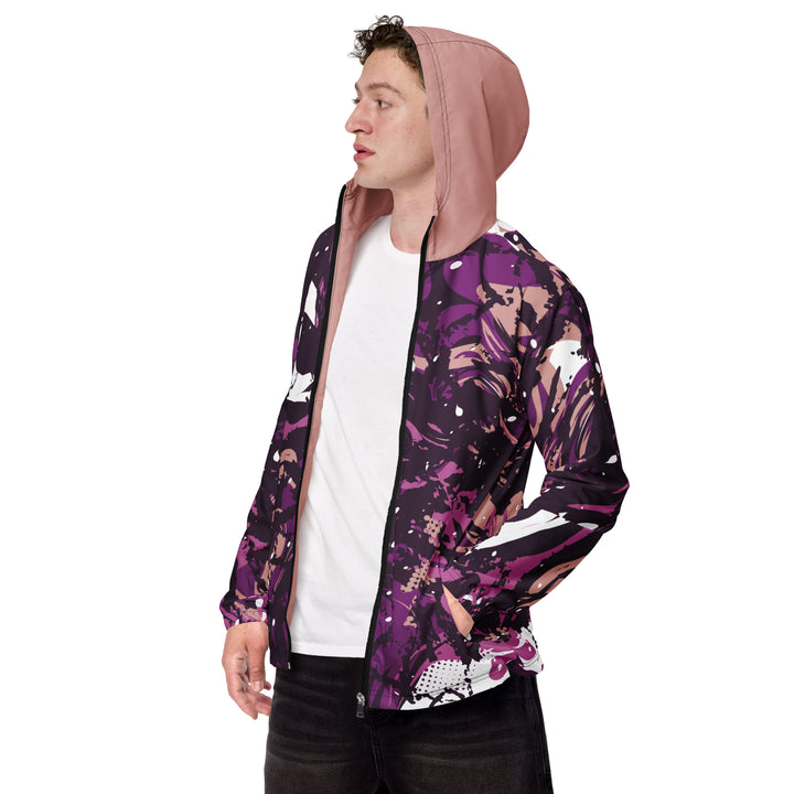 Men’s Windbreaker - Purple-White Fantasy