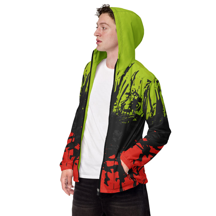 Men’s Windbreaker - Red-Green Break