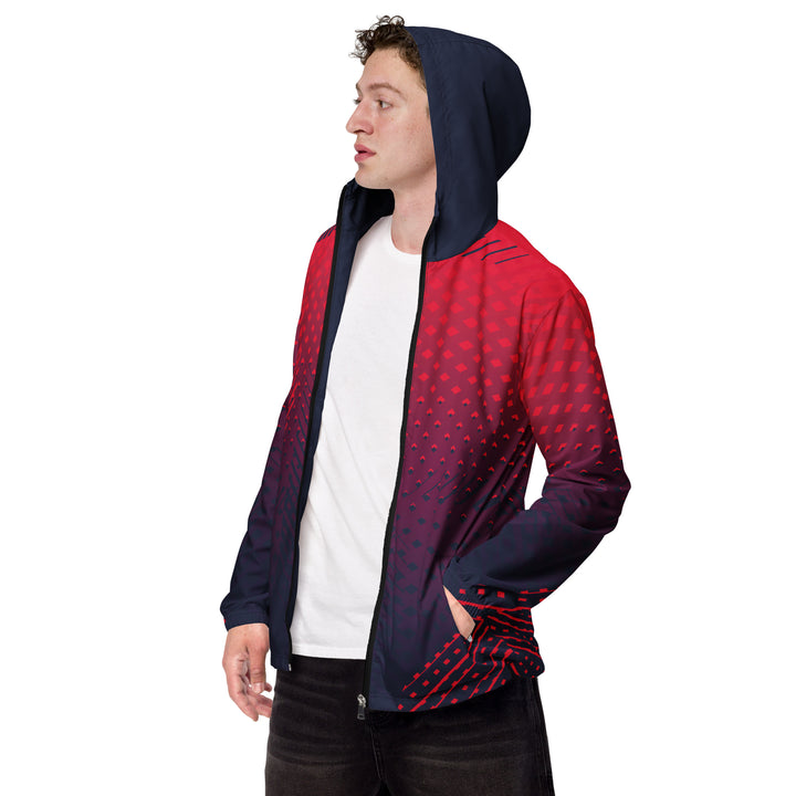 Men’s Windbreaker - Red-Blue Quick