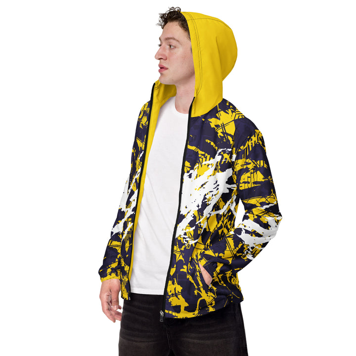 Men’s Windbreaker - Yellow-Purple Cut