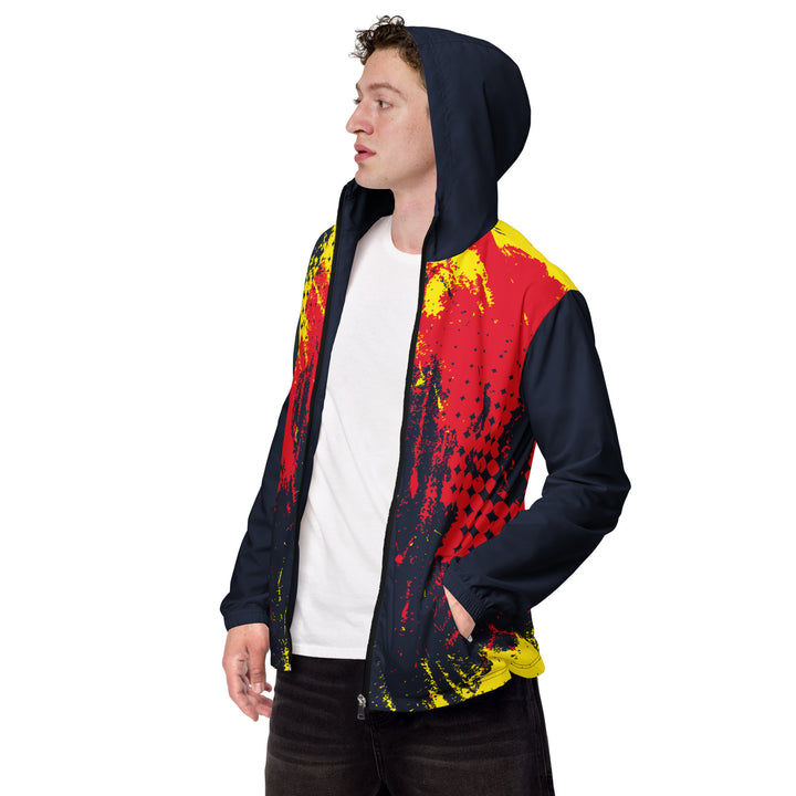 Men’s Windbreaker - Black-Red Sweep