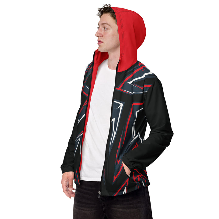 Men’s Windbreaker - Black-Red Arrow