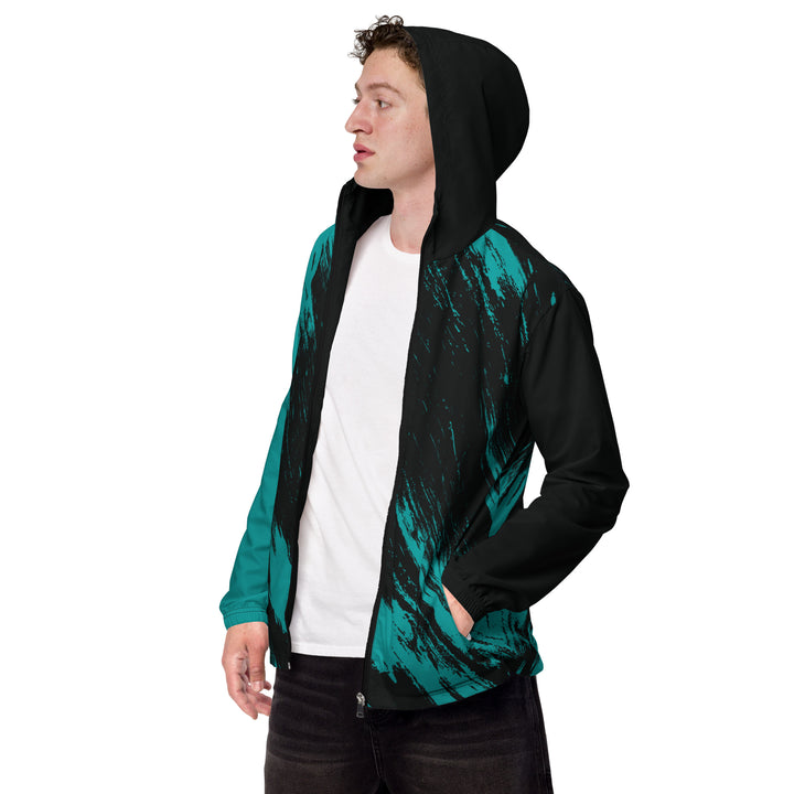 Men’s Windbreaker - Turquoise-Black Fight