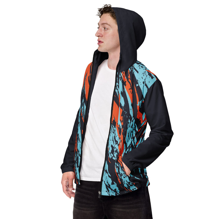 Men’s Windbreaker - Blue-Orange Driver