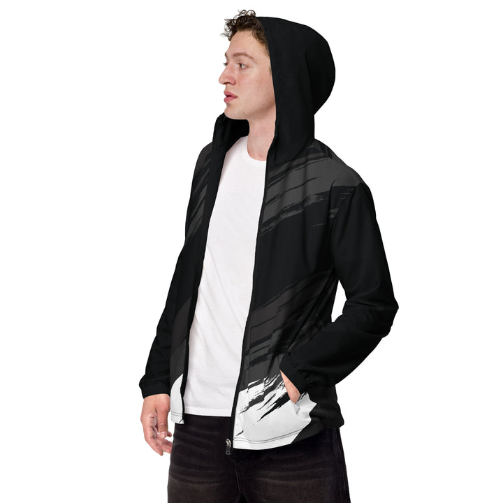 Men’s Windbreaker - Black-White Night