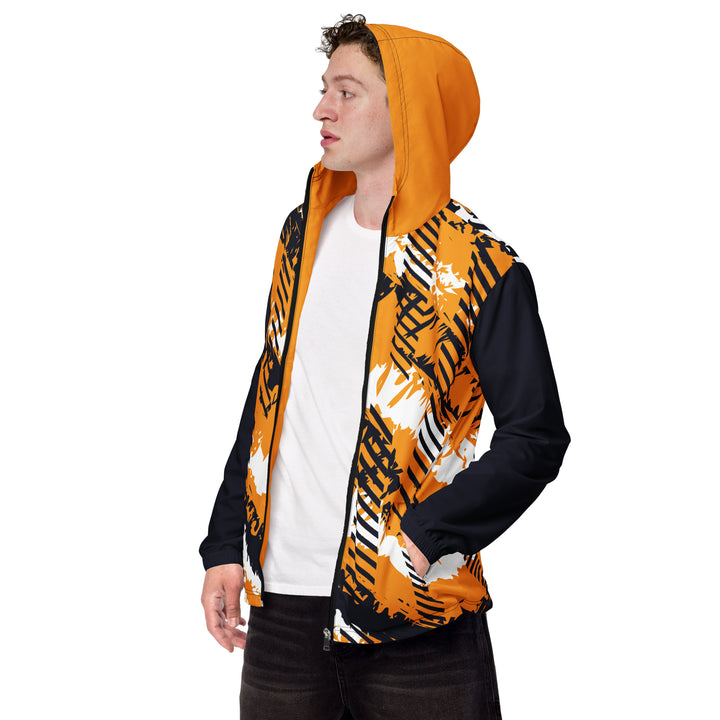 Men’s Windbreaker - Orange-Black Track