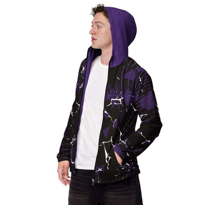 Men’s Windbreaker - Black-Purple Atomic