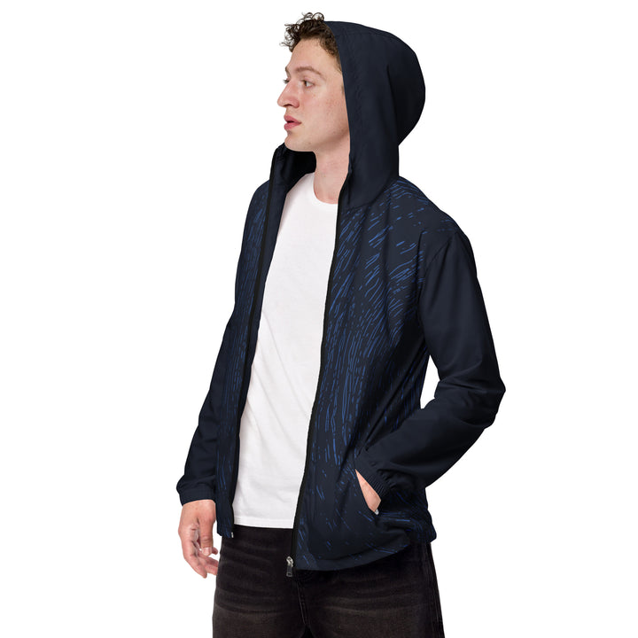 Men’s Windbreaker - Black-Blue Orbit