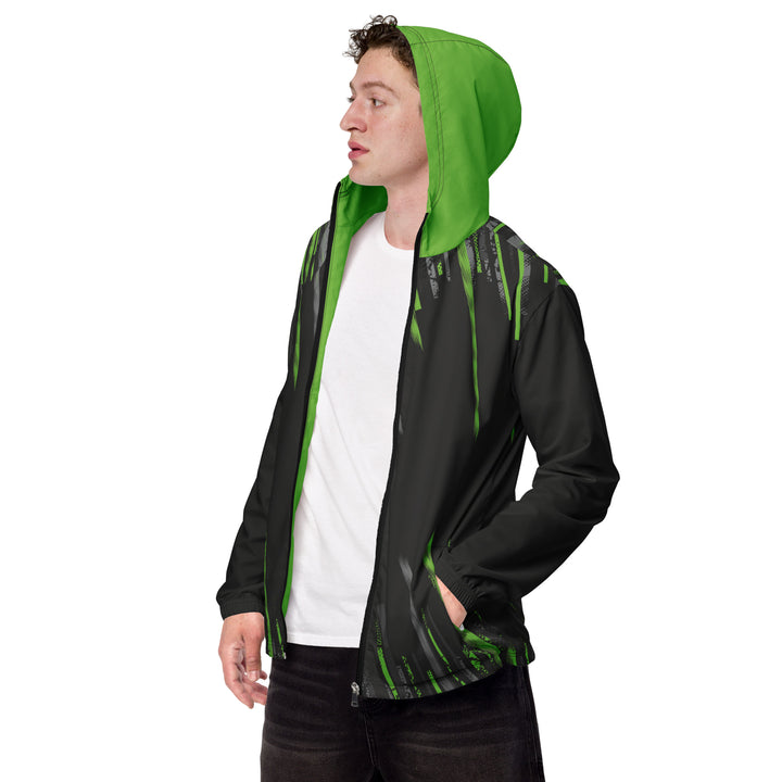 Men’s Windbreaker - Grey-Green Spike