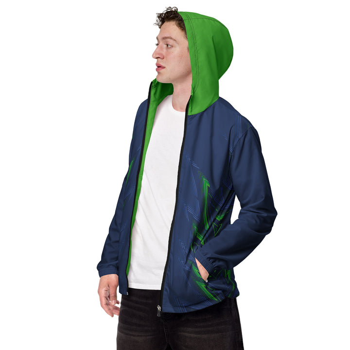 Men’s Windbreaker - Blue-Green Missile